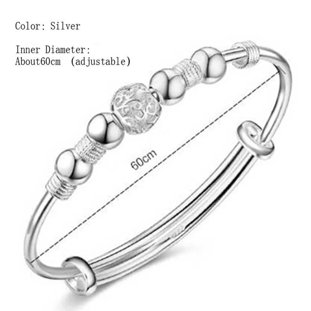 Bracelet with silver lucky beads