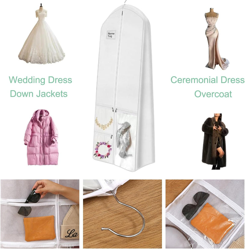 Long Wedding Dress Storage Set – Dustproof Wedding Dress Cover (1+1 FREE)