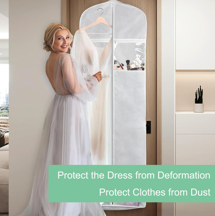 Long Wedding Dress Storage Set – Dustproof Wedding Dress Cover (1+1 FREE)