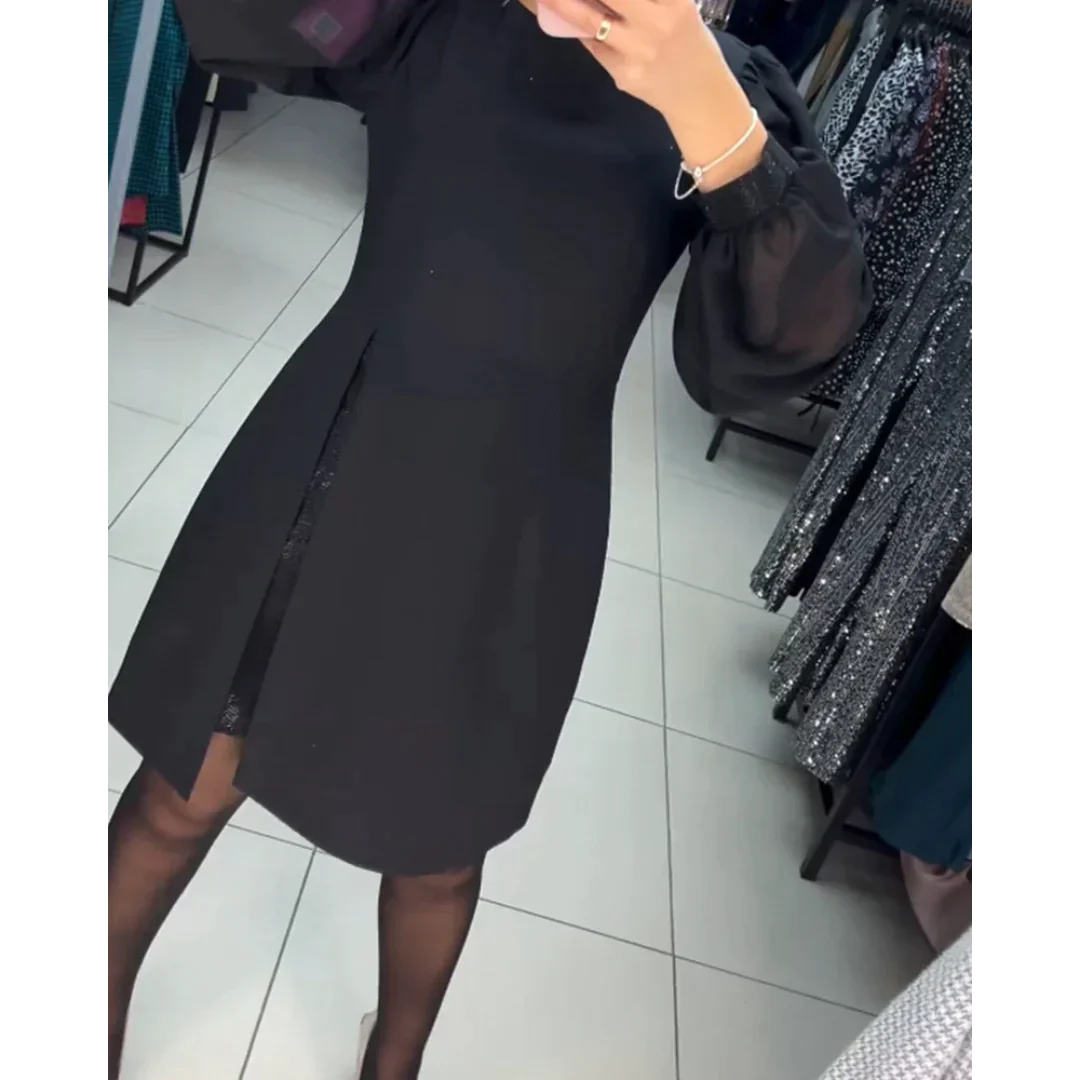Klassisches Kleid mit langen Ärmeln - Isabelle