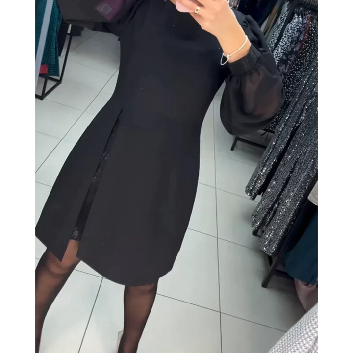 Klassisches Kleid mit langen Ärmeln - Isabelle