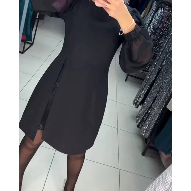Klassisches Kleid mit langen Ärmeln - Isabelle