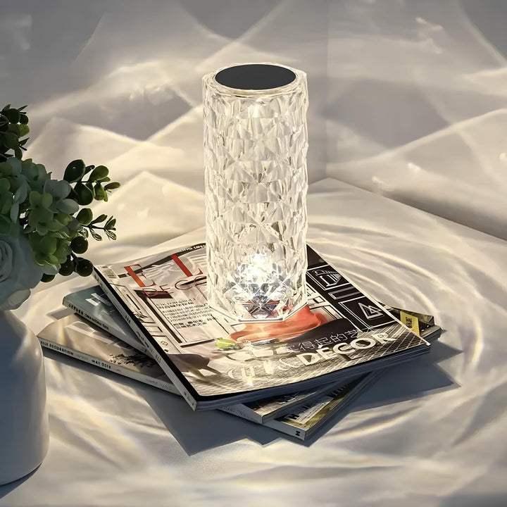 Kristall-Tischlampe mit Touchsteuerung - Aurora