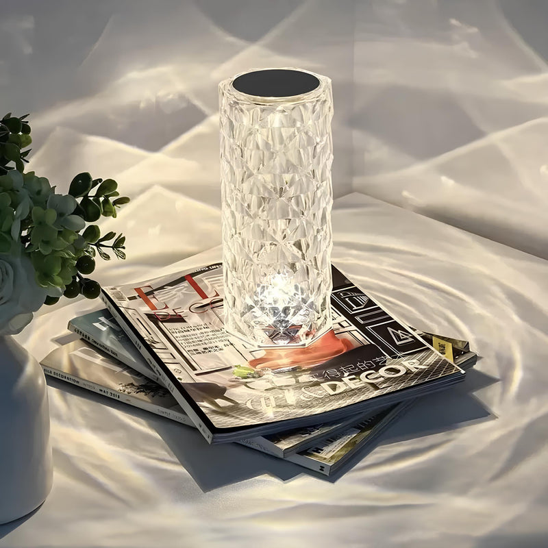 Kristall-Tischlampe mit Touchsteuerung - Aurora