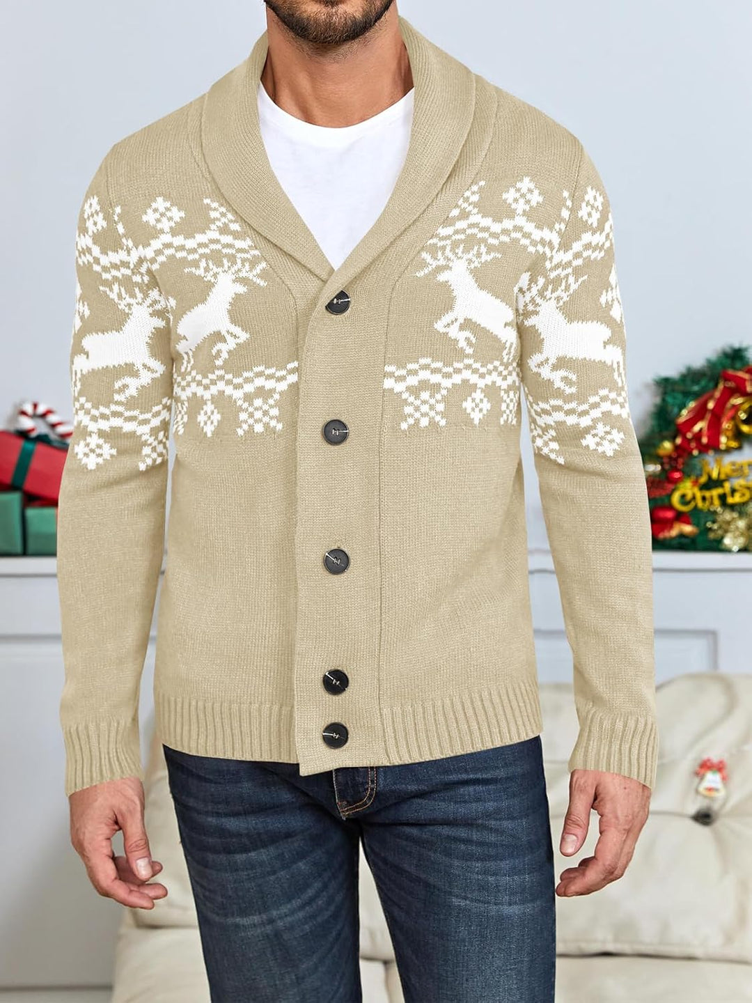 Bequemer gestrickter Herrenpullover - Lucas