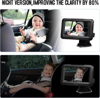 Baby car mirror with 1080P camera &amp; 4.3'' screen – Solvian 