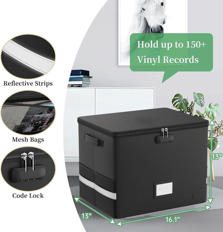 Fireproof Plate Storage Box – Waterproof Storage Box for 150+ 12-Inch Plates – Arcion 