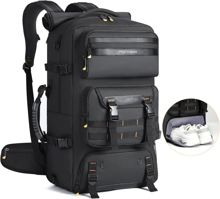 50L Aircraft-Ready Converted Travel Backpack with Shoe Compartment and USB Port