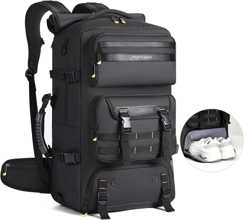 50L Aircraft-Ready Converted Travel Backpack with Shoe Compartment and USB Port