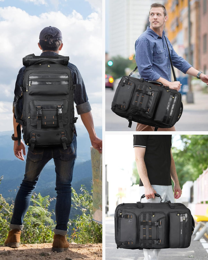 50L Aircraft-Ready Converted Travel Backpack with Shoe Compartment and USB Port