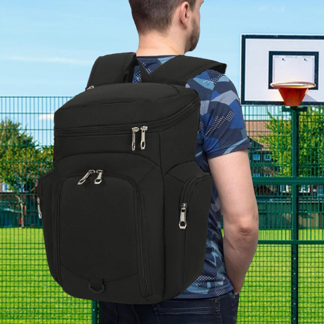 Men's Basketball Backpack - Large 30L Sports Bag with Waterproof Base - Draycor 