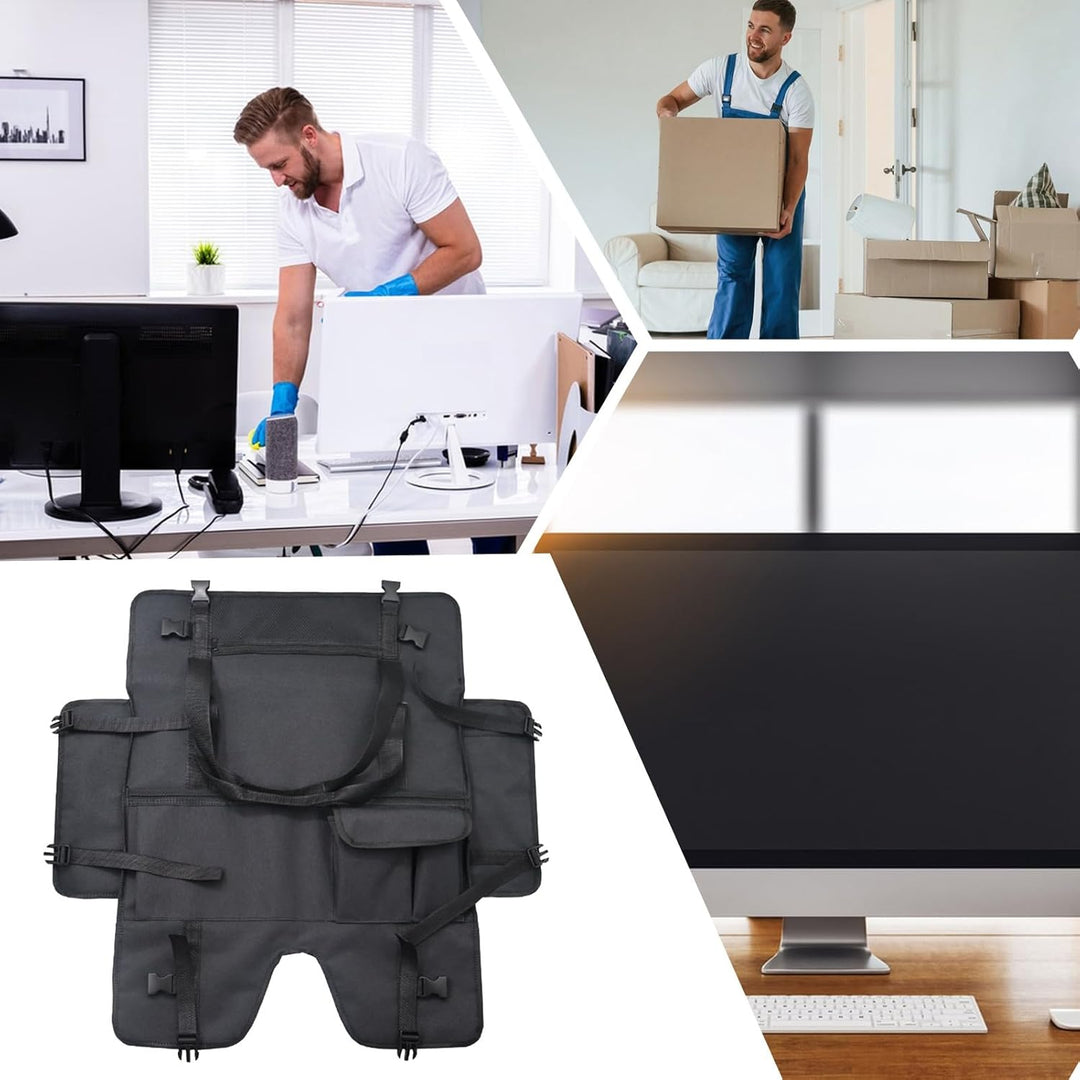 Draagbare Monitorhoes – Beschermende Stofdichte Monitortas met Flanellen Voering – Veynor