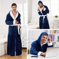 Bequemer Flanell Herren Bademantel - James