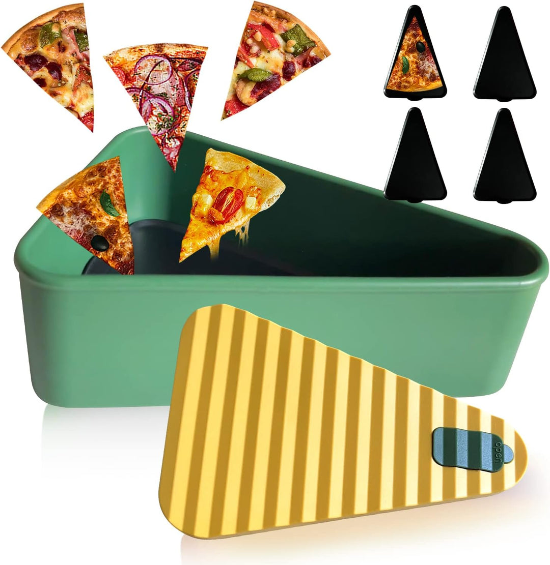 Reusable Pizza Storage Container with 2 Trays – SliceSafe