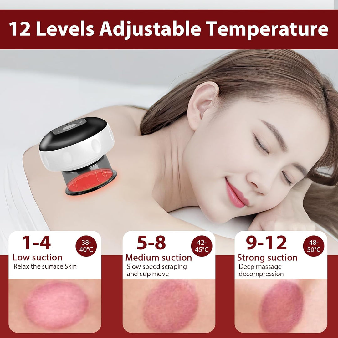 Smart Infrared Suction Massager with 12 Therapy Levels and Remote Control – Auryon