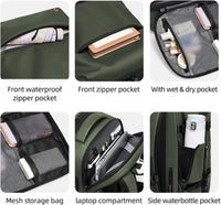 Expandable &amp; Waterproof Travel Backpack with Vacuum Compression – Arvid