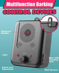 Rechargeable Ultrasonic Anti-Barking Device with a Range of 15 Meters – Calvero