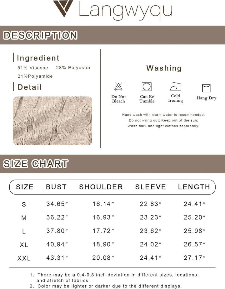 Stilvoller Gestrickter Damen Rollkragenpullover - Denise