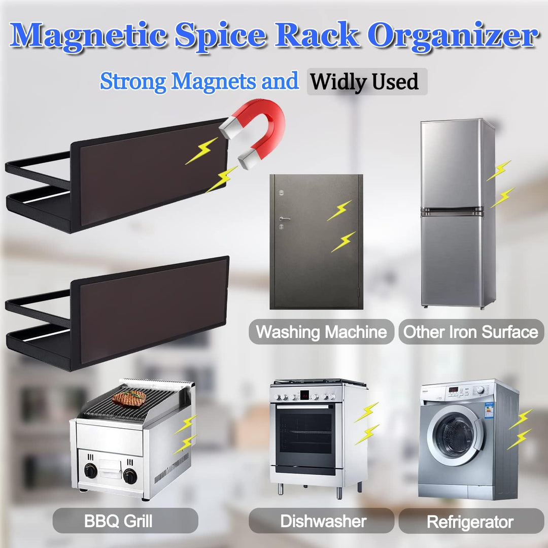 Magnetisches Gewürzregal-Set ohne Bohren – Vespera