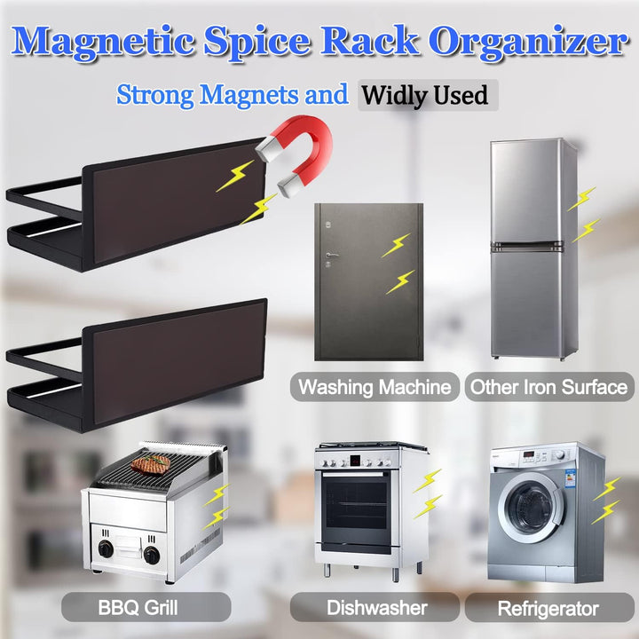Magnetisches Gewürzregal-Set ohne Bohren – Vespera