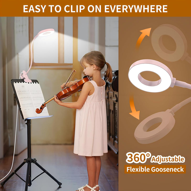 3 Kleurmodi LED Bureau Klem Lamp met Flexibele Gooseneck – Selvara
