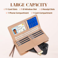Long Leaf Lederbrieftasche - Leanne