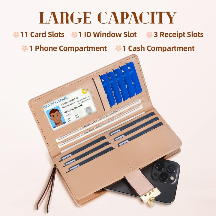 Long Leaf Lederbrieftasche - Leanne