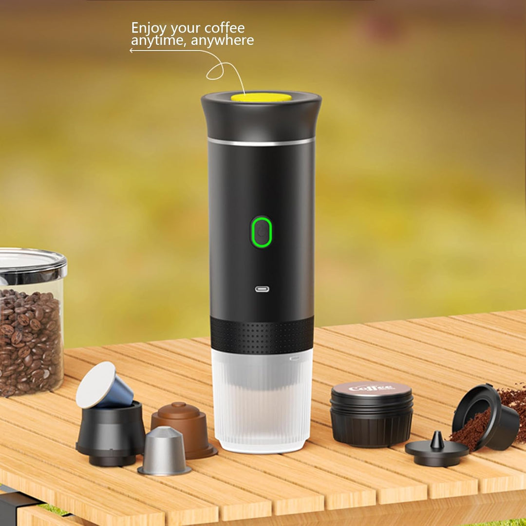 Draagbare 3-in-1 Espresso Koffiemaker met Oplaadbare Batterij – Raverno