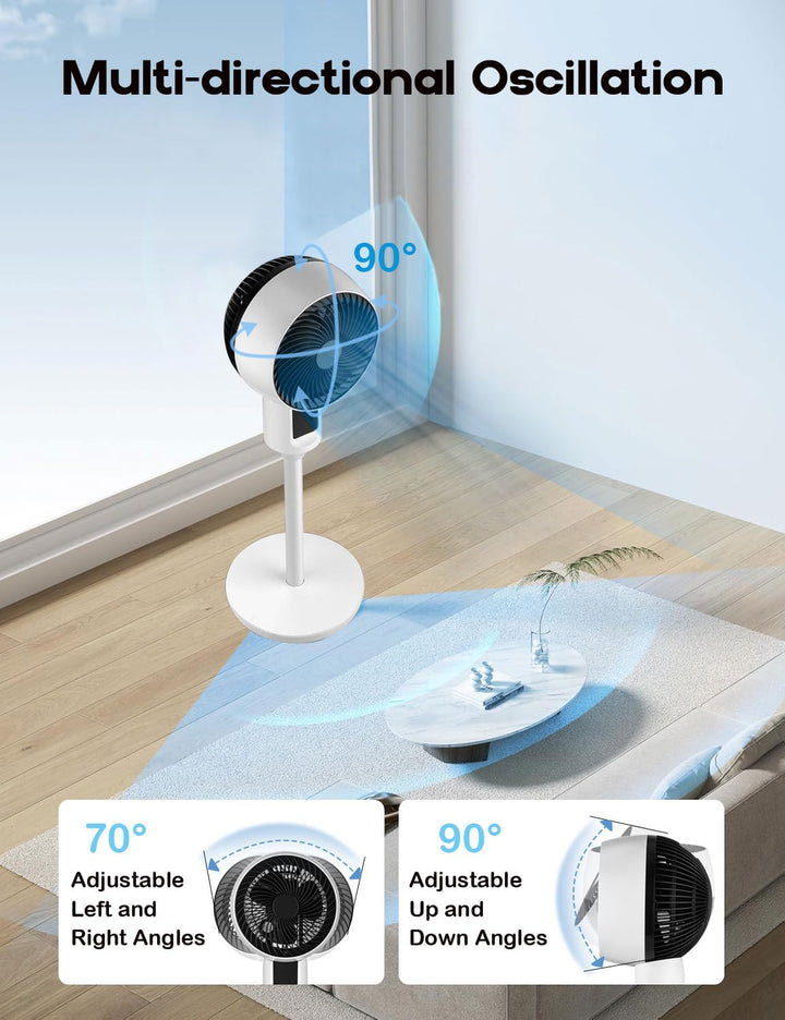 AA OOS Verstellbarer Standventilator mit 3D-Oszillation – Aerion