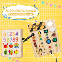 Montessori Peuter Prikbord met 27 LED-lampjes - BrightMinds