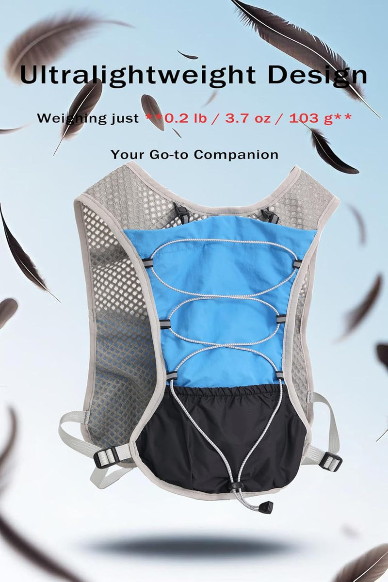 Ultra-Light Hydration Running Vest with 2L Water Reservoir – Dravien