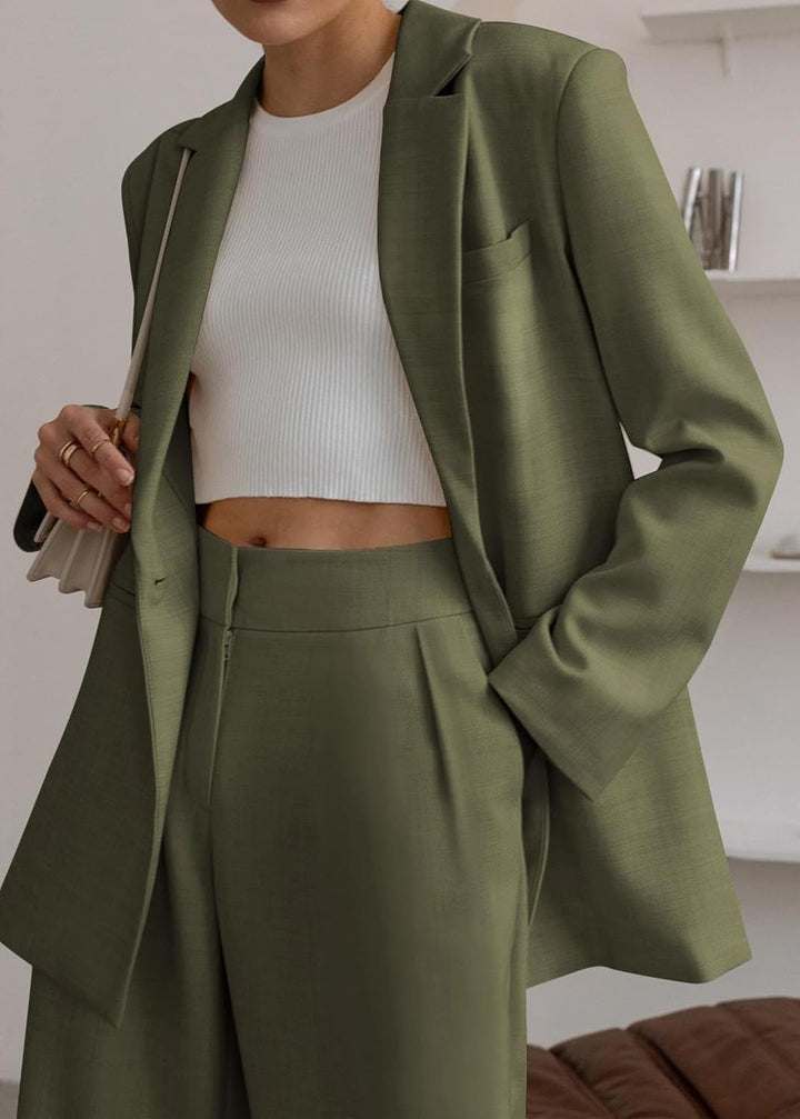 Stijlvolle Blazer en Pantalon Set - Mia