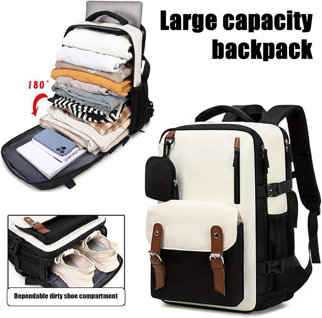 Large Capacity Waterproof Expandable Travel Backpack – Elorio