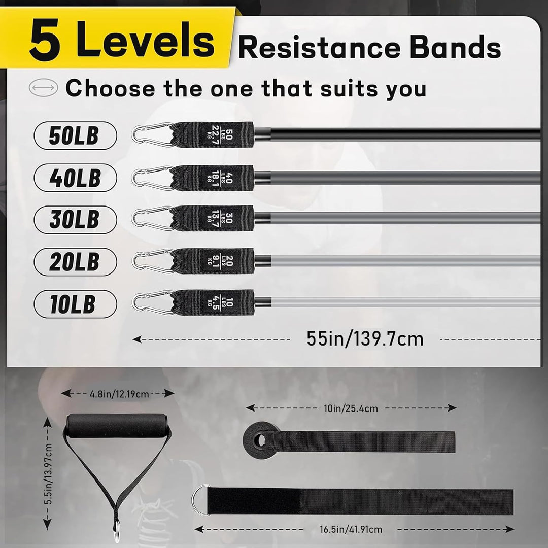 Hanging Fitness Resistance Bands Set – Veltrix 