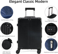 Aluminium Frame Handbagagekoffer met TSA-slot & Stille Wielen