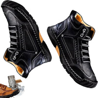 Handmade Waterproof Orthopedic Men's Boots - Arch Support and Non-Slip Insoles - Renvar 