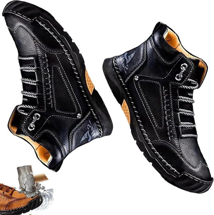 Handmade Waterproof Orthopedic Men's Boots - Arch Support and Non-Slip Insoles - Renvar 