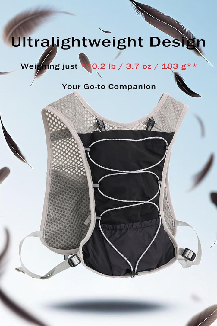 Ultra-Light Hydration Running Vest with 2L Water Reservoir – Dravien