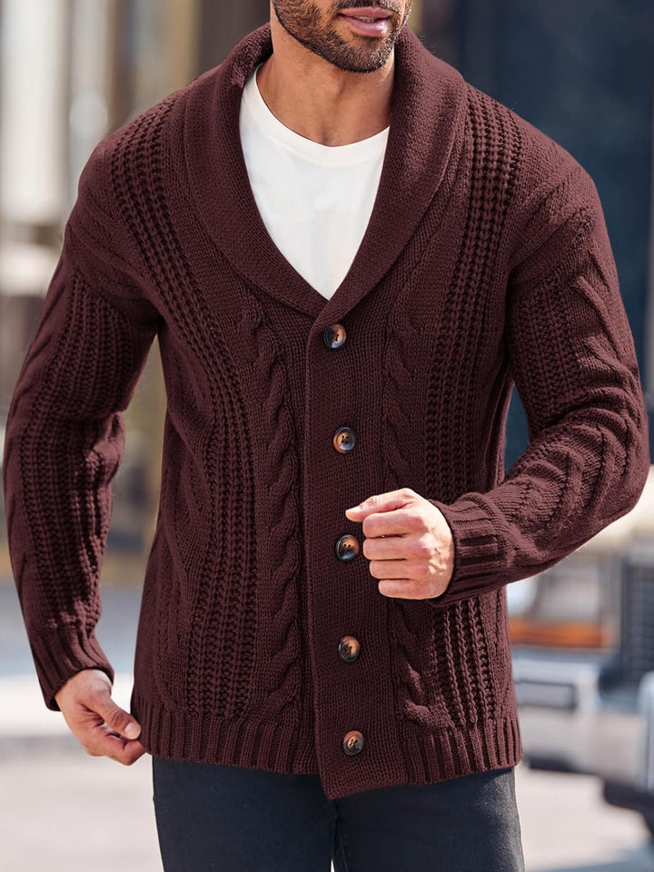 Bequemer gestrickter Herrenpullover - Lucas