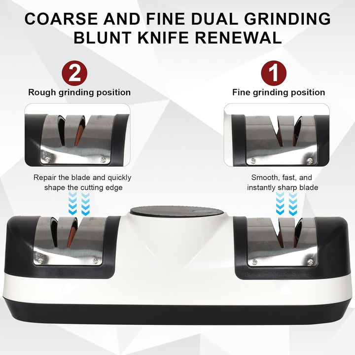Electric knife sharpener with 3 speeds and LED display – EdgeMaster