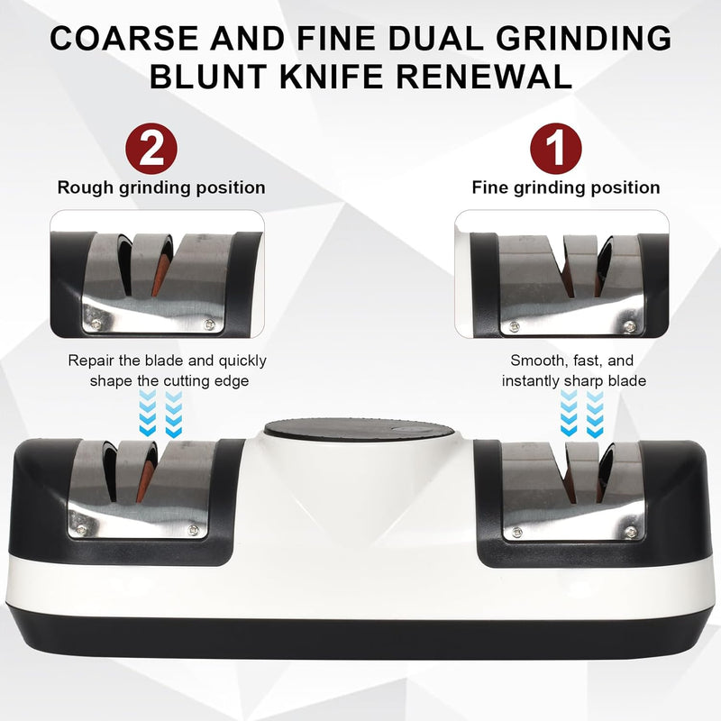 Electric knife sharpener with 3 speeds and LED display – EdgeMaster