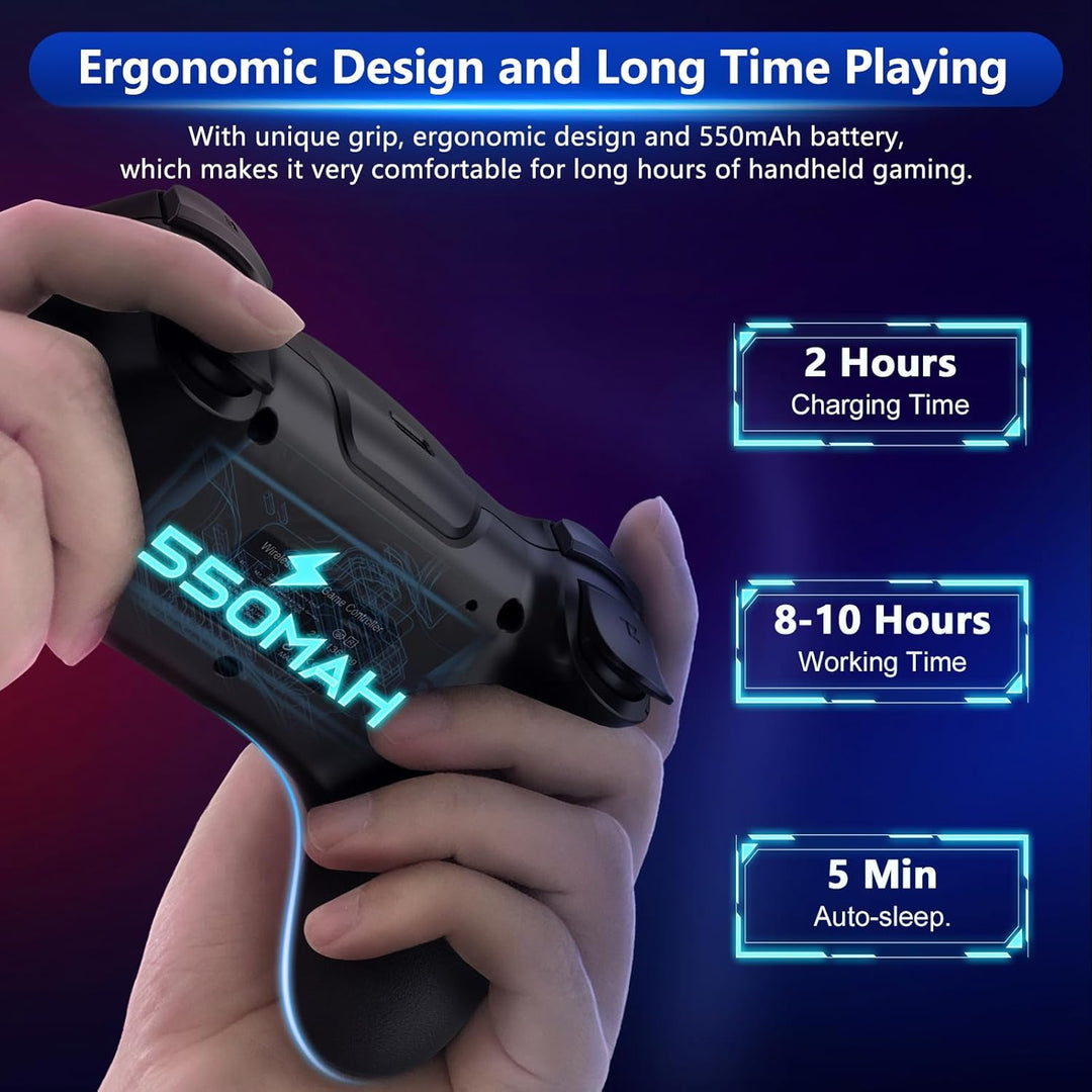 Draadloze Switch-controller met Hall Effect Joysticks en Turbo-functie – Nexora