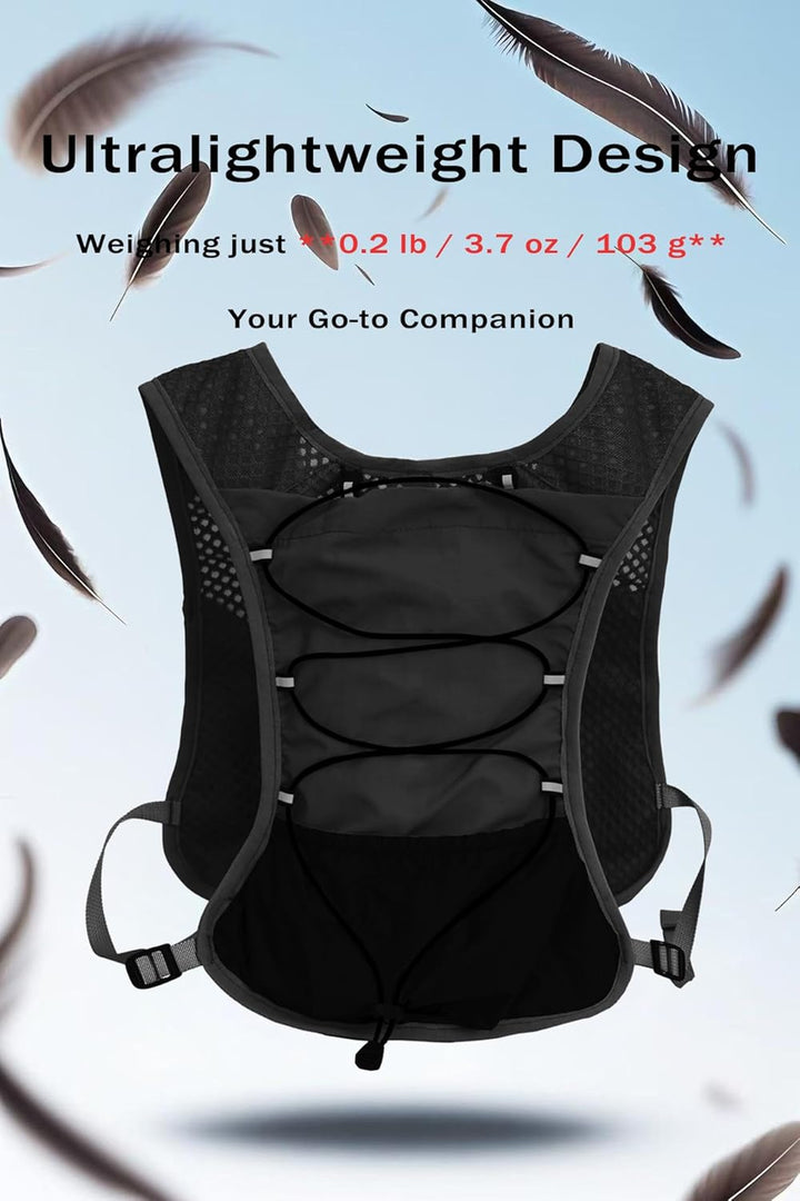 Ultra-Light Hydration Running Vest with 2L Water Reservoir – Dravien