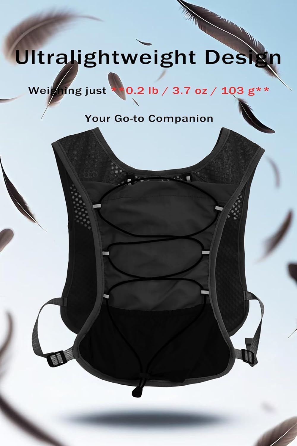 Ultra-Light Hydration Running Vest with 2L Water Reservoir – Dravien