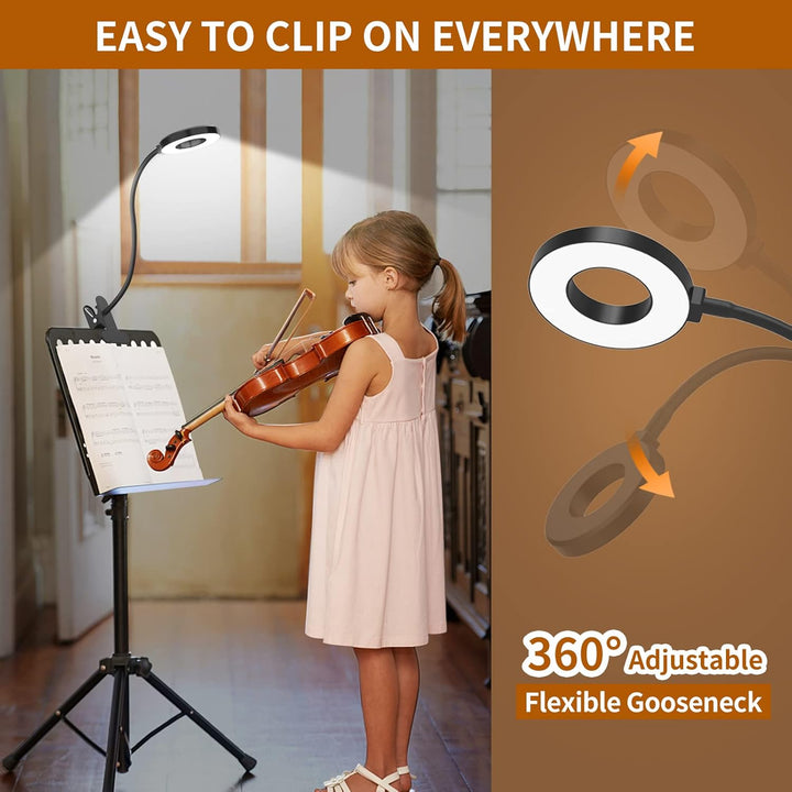 3 Kleurmodi LED Bureau Klem Lamp met Flexibele Gooseneck – Selvara