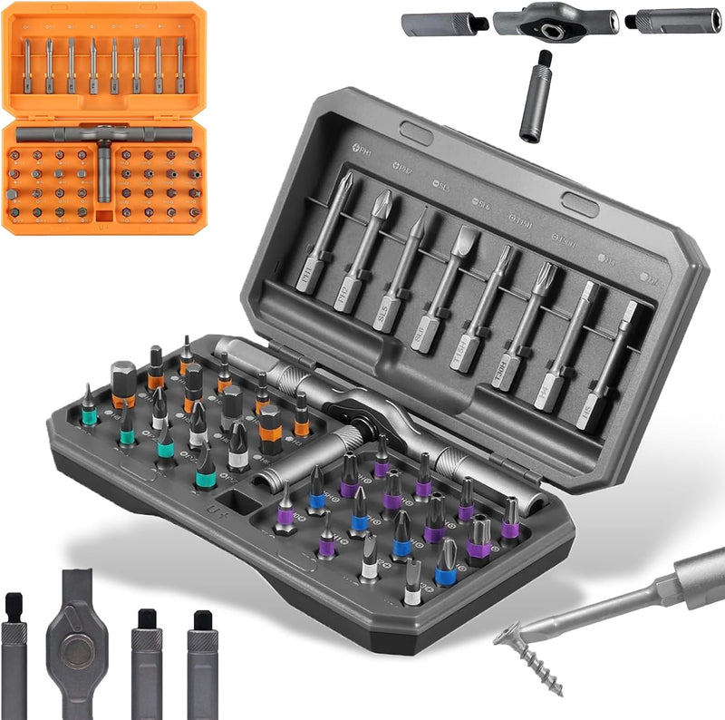 42-in-1 magnetisches Schraubendreher-Set – Präzisions-Reparaturset mit Bits und Griff – Fixaro