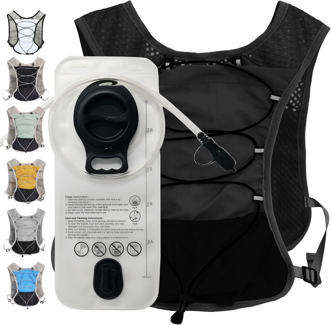 Ultra-Light Hydration Running Vest with 2L Water Reservoir – Dravien
