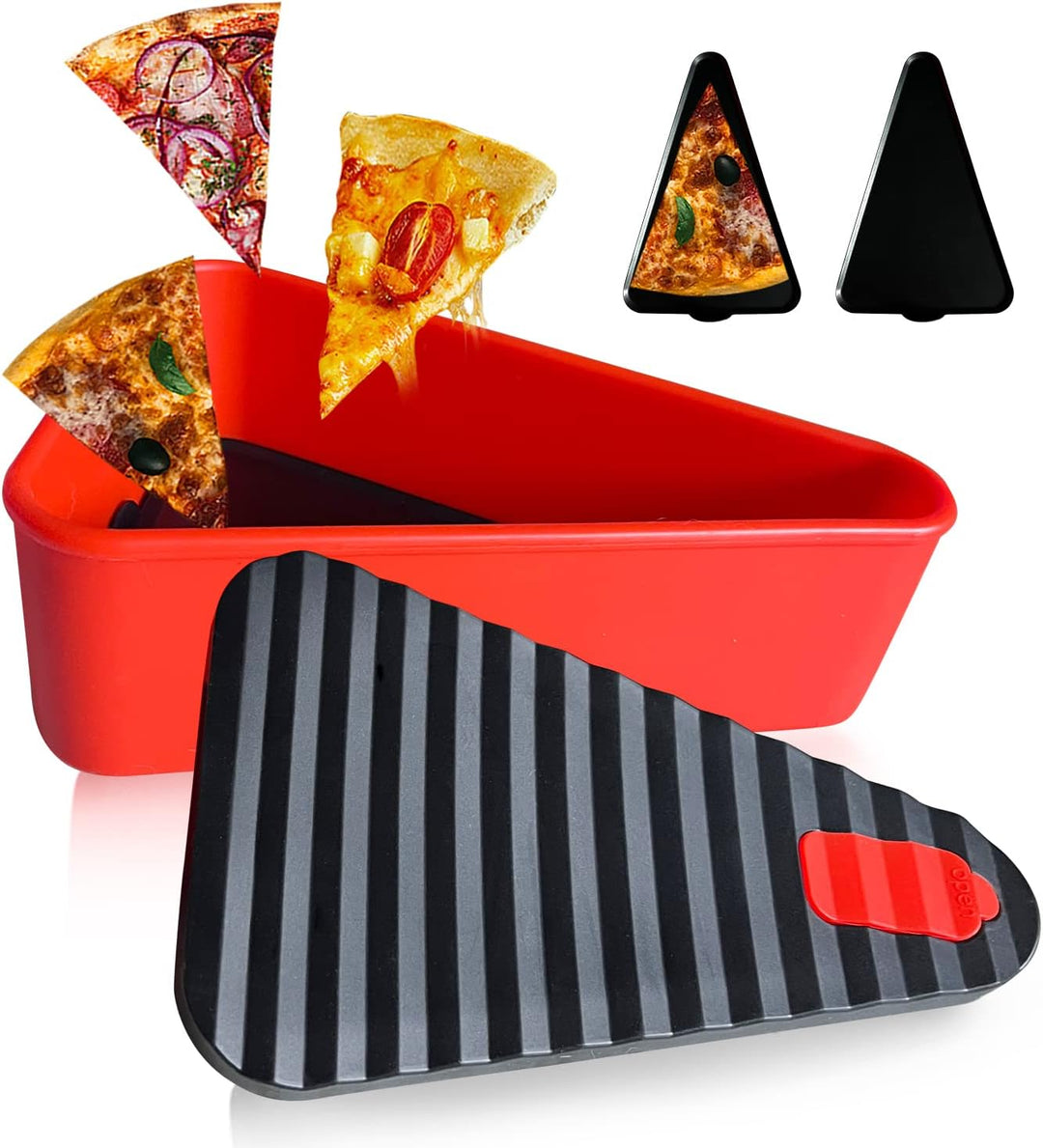 Reusable Pizza Storage Container with 2 Trays – SliceSafe
