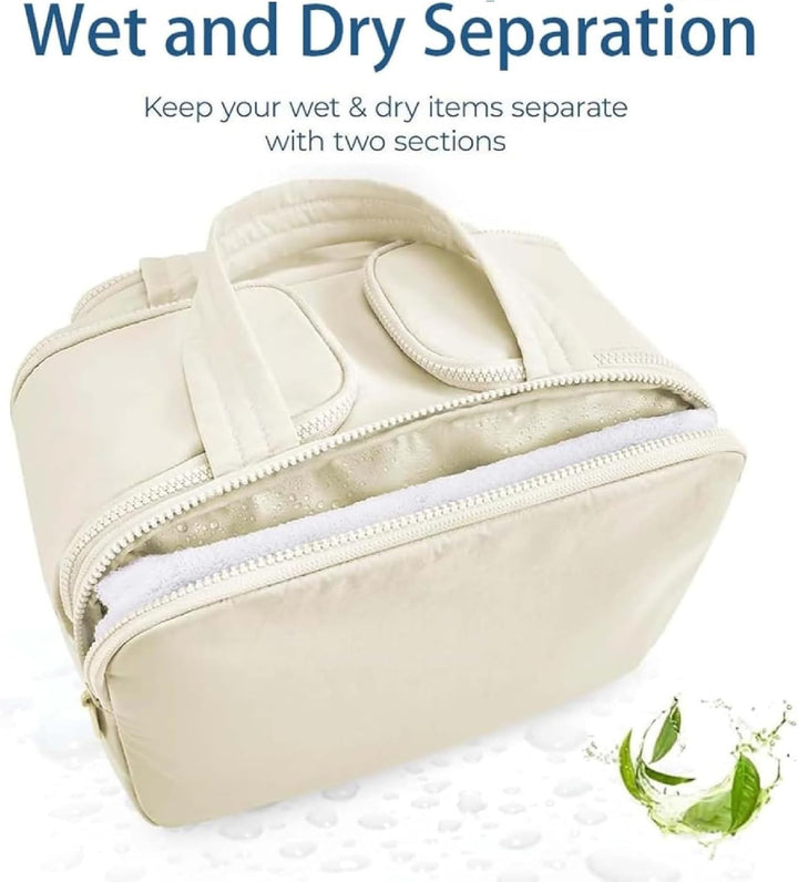 Reis Make-up Tas – Grote Waterdichte Toilettas en Make-uporganizer (4-in-1) – Selvane