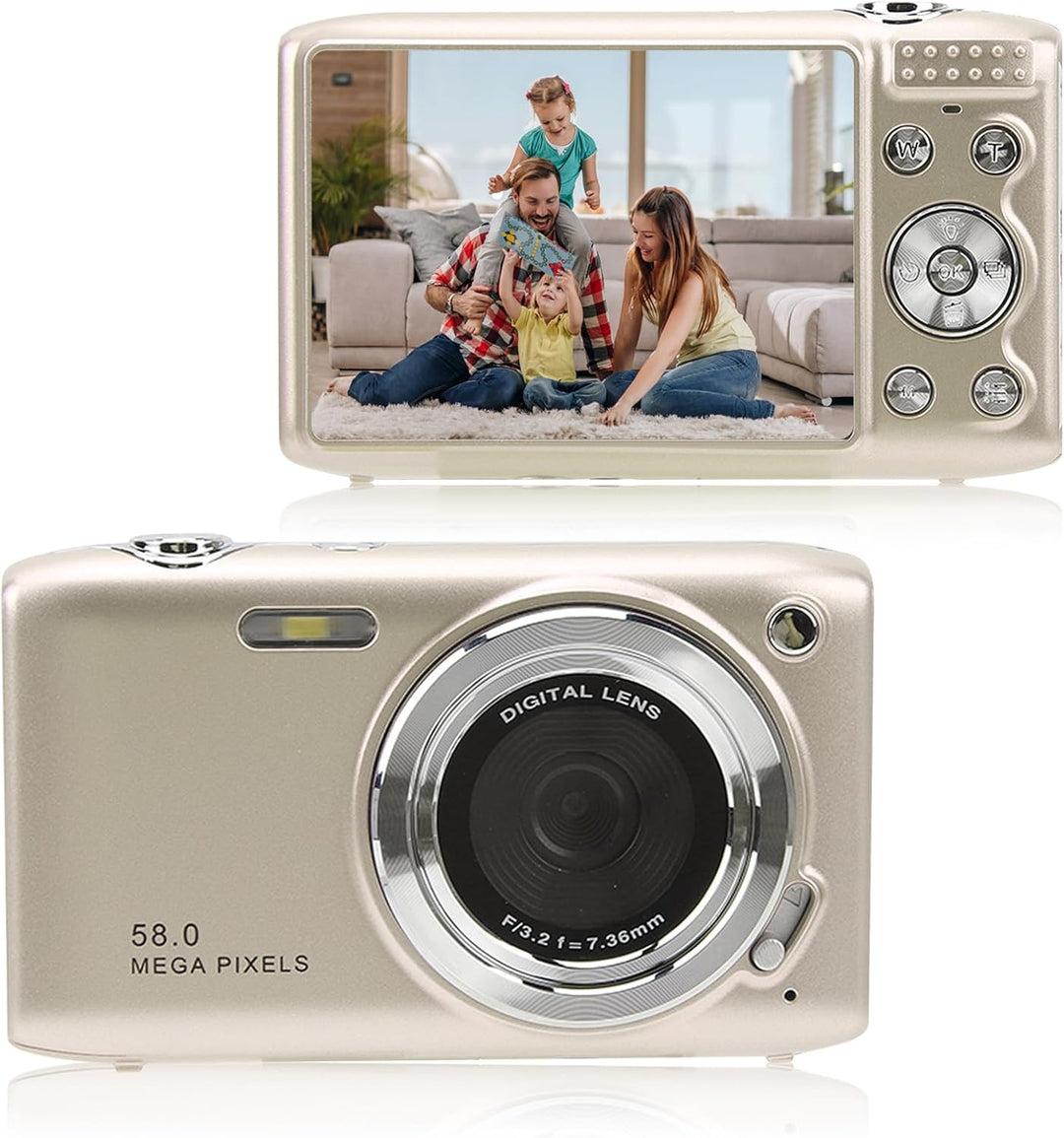 4K Compact Digitale Camera met 58MP Foto's en 16X Zoom – Lumora